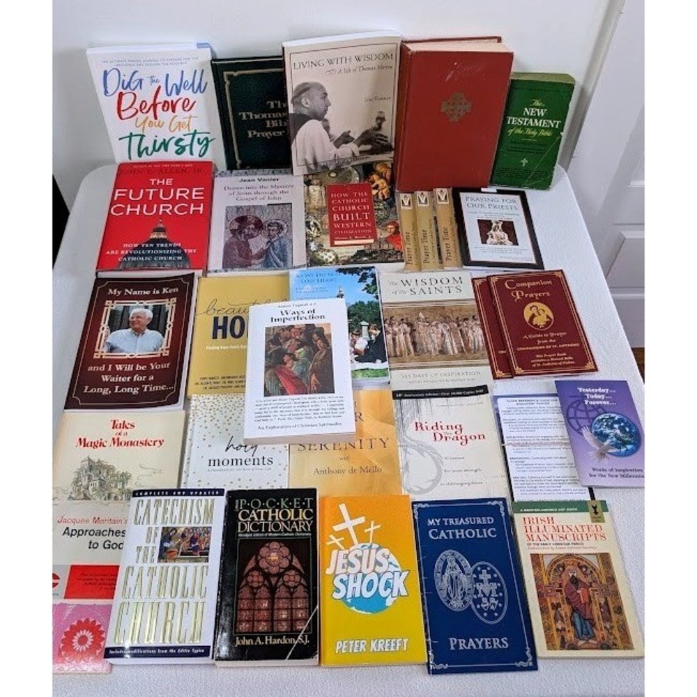 31 Lot Catholic‎ Books Christian Religious Devotional Study Guidance Pope Lent